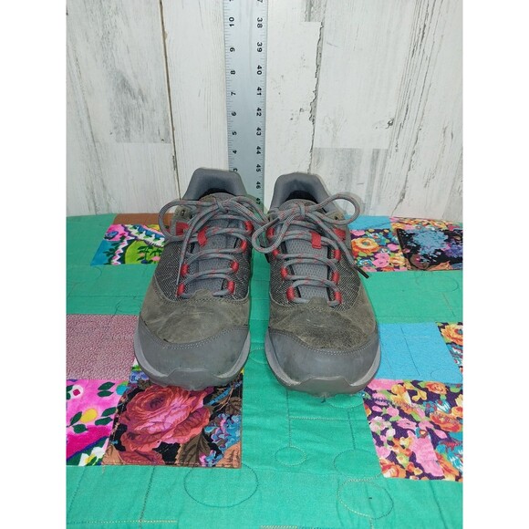 Men’s Merrell Zion Hiking Shoes Vibram FlexPlate Gray / Orange - Size 8 - Picture 3 of 10